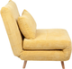 Sofa HOMLA Solace 1-osobowa z funkcją spania 83 x 91 x 84 cm Mustard (5904183871646) - obraz 2