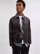 Сумка кросс-боди мужская из натуральной кожи маленькая Coach Warner Crossbody Bag In Signature Canvas BG-COA-91 Черная (196395547753) - изображение 2