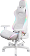 Fotel gamingowy Deltaco GAM-080 RGB LED White (7333048046826) - obraz 2