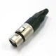 Гніздо XLR 3 Amphenol (Австралія) штамповані контакти нікель затискач-крокодил AC3F - зображення 6