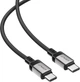 Кабель Acefast C9-03 USB 2.0 USB-C to USB-C 1.2 м 3A Black/Grey (6974316282679) - изображение 3