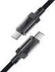 Кабель Acefast C12-03 USB 2.0 Type-C M-M 1.2м 60W 3A stainless steel Black (6974316283317) - зображення 3