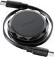 Кабель Acefast C13-03 USB 2.0 Type-C M-M 0.8м 60W 3A dual retraction Black (6974316280132) - зображення 1