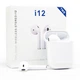 Беспроводные сенсорные наушники i12 TWS White - изображение 4