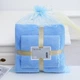 Набор быстросохнущих полотенец из микрофибры для бани и лица, голубой - изображение 2