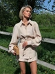 Костюм с шортами Jadone Fashion Солт S бежевый - изображение 1