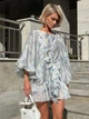 Платье Jadone Fashion Мираж XS-S голубое - изображение 4