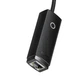 Адаптер Baseus Lite Series Ethernet Adapter USB-A to RJ45 LAN Port (1000Mbps) WKQX000101 Black - изображение 1