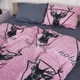Простынь MirSon Бязь 17-0516 Noble deers pink 150х220 см (2200003644326) - изображение 3
