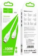 Кабель Hoco X93 Type-C to Type-C 100W, 1 м, TPE, TPE connectors White (6931474790712) - изображение 4