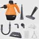 Электрический пароочиститель на 360 мл с разными насадками Steam Cleaner BITEK BT-4740 2200 Вт Оранжевый - изображение 1