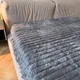 Плед-покрывало флисовый евро графит 200х220 Королевский Шарпей Colorful Home PVK3 - изображение 3