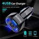 Автомобильное зарядное устройство TRw 4USB PD20W QC 3.0 Black (HbP050551) - изображение 4