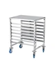 Візок для лотків 7 х GN 1/1 810668 Hendi Stainless steel - изображение 2