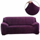 Захисний чохол на тримісний диван Diana Textile Plush Velvet, 190x230 см, Фіолетовий - зображення 1