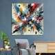 Картина на холсте Абстракция взрыв ярких красок 50x50 см (1ai) - изображение 2