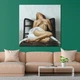 Картина на холстеОбнаженная девушка на кресле 80x80 см (83ero) - изображение 2