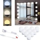 LED лампочки 10 шт для дзеркала 3 режими Mirror lights-meet different живлення USB - зображення 5