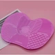 Силіконовий килимок для очищення пензлів Brush Spa, рожевий - зображення 5