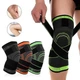 Бандаж колінного суглоба Knee Support Copper, Чорно-зелений - зображення 1