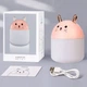 Мини-увлажнитель воздуха Air Purifier ночник 2 в 1 котик - изображение 3