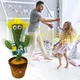 Танцующий кактус, свето - музыкальная игрушках, Dancing Cactus TikTok кактус в вазоне 34 см - изображение 5