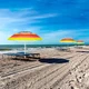 Парасолька пляжна посилена з нахилом Umbrella Best сонцезахисна з кріпленням спиць для будинку дачі пляжу від сонця та дощу 180см - зображення 3