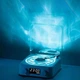 Нічник з годинником у вигляді вінілового програвача білий Бездротова Bluetooth колонка з підсвічуванням проектор - зображення 3