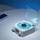 Нічник з годинником у вигляді вінілового програвача білий Бездротова Bluetooth колонка з підсвічуванням проектор - зображення 5