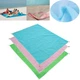 Пляжная чудо подстилка Sand Free Mat Анти-песок, голубая - изображение 5
