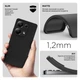 Силиконовый чехол Matte Slim Fit для Xiaomi Redmi Note 13 Pro 4G Black - изображение 2