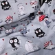 Простынь MirSon Бязь Kids Time 17-0672 Silver Owlets 150х200 см (2200010183900) - изображение 5