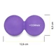 Массажный мяч Cornix Lacrosse DuoBall 6.3 x 12.6 см XR-0114 Purple - изображение 3