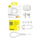 Бездротові Bluetooth навушники Baseus Bowie E17 True Wireless TWS Earphones BT5.3, 430mAh/35mAh, 25h (A00072200223-Z1) White - зображення 2