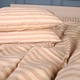 Простынь на резинке MirSon 200x220 см Ranforce Elite 17-0610 Stripe Light Brown (2200008198848) - изображение 6