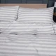 Простынь на резинке MirSon Ranforce Elite 17-0600 Stripe White Gray 200x200x25 см (2200008048792) - изображение 4
