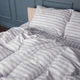 Простынь на резинке MirSon детская 70x140+10 см Stripe 17-0600 White Gray Бязь (2200008047924) - изображение 4