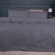 Простынь на резинке MirSon Ranforce Elite 17-0601 Stripe Gray 80x160x10 см (2200008049416) - изображение 2