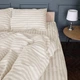 Простынь на резинке MirSon двуспальная 180x190+25 см Stripe 17-0604 Yellow Бязь (2200008052294) - изображение 5