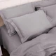 Простынь на резинке MirSon Imperial Tencel №06 Gray 150х220+25 см (2200010755480) - изображение 5