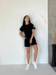 Жіночий літній костюм футболка з шортами Uaclothes 48-52 Чорний (like33098-133121361) - изображение 1