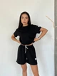 Жіночий літній костюм футболка з шортами Uaclothes 48-52 Чорний (like33098-133121361) - изображение 2