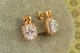 Сережки Xuping Jewelry малинка з ніжками 1,6 см золотисті - зображення 1