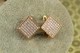 Сережки Xuping Jewelry ромб у камінчиках 1,5 см золотисті - зображення 1