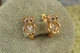 Серьги детские Xuping Jewelry медведи с танцующим фианитом 1,3 см золотистые - изображение 1