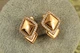 Сережки Xuping Jewelry тінь ромба 1,9 см золотисті - зображення 2