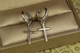 Серьги подвески Xuping Jewelry крестики тонкие гладкие 3,2 см серебристые - изображение 1