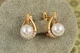 Сережки Xuping Jewelry вершина з перлиною 1,3 см золотисті - зображення 2
