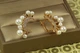 Серьги Xuping Jewelry месяц с жемчугом 2,6 см золотистые - изображение 2