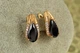 Сережки Xuping Jewelry Сонет із чорним каменем 1,7 см золотисті - зображення 1